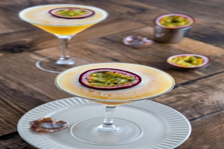 Passion Fruit Fizz Martini